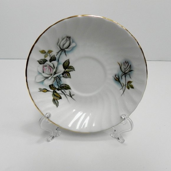 Collectable Vintage Royal Kendall Teacup & Saucer Light Blue & Pink Roses - Picture 2 of 8